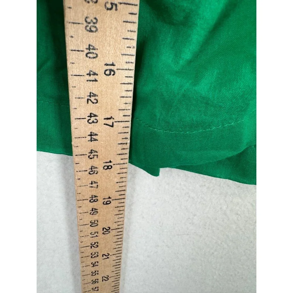 Free People Luna Crop Tee lagen look boho ruffle green jolly rancher sz‎ XS
